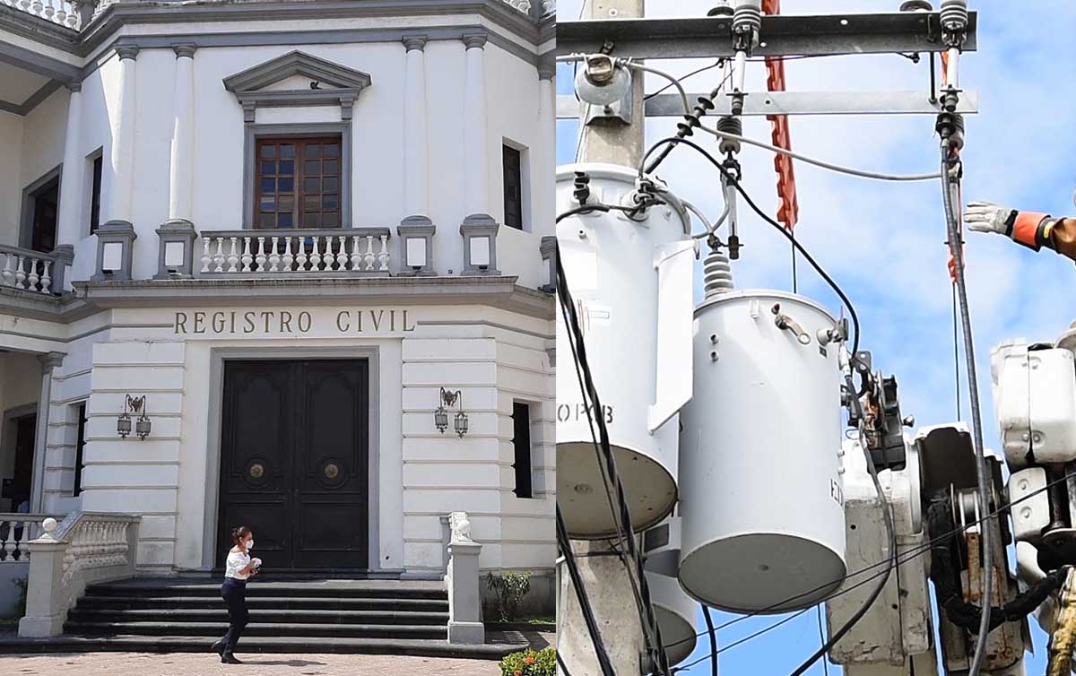 Sin luz en el Registro Civil de Veracruz